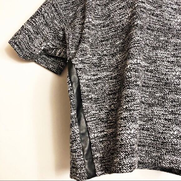 DKNYC Black and White Marled Cropped Top Medium - Picture 4 of 7